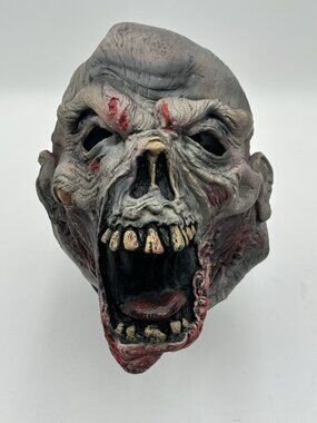 Easter Unlimited Gray Undead Skeleton Zombie Head Halloween Mask 2012 Fun World